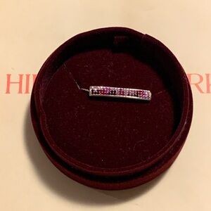 Hillberg & Berk pink and rose gold sparkle slider bracelet